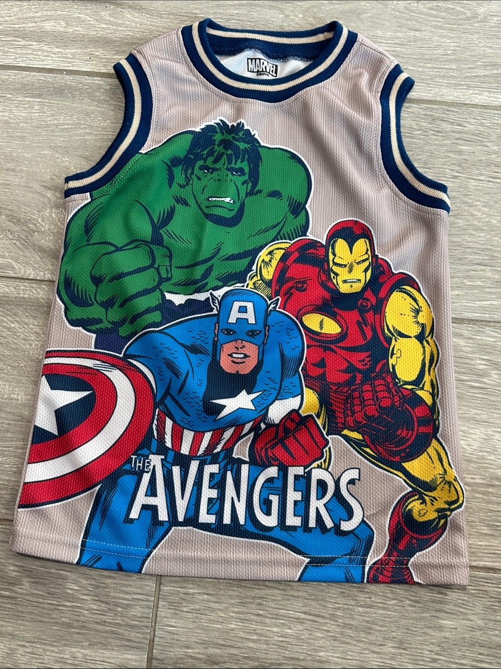 Marvel Avengers Sleeveless Tank Top in Blue, Red, Green, Yellow